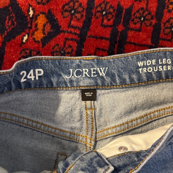J. Crew Sky Blue Wide Leg Jeans - Picture 2 of 4